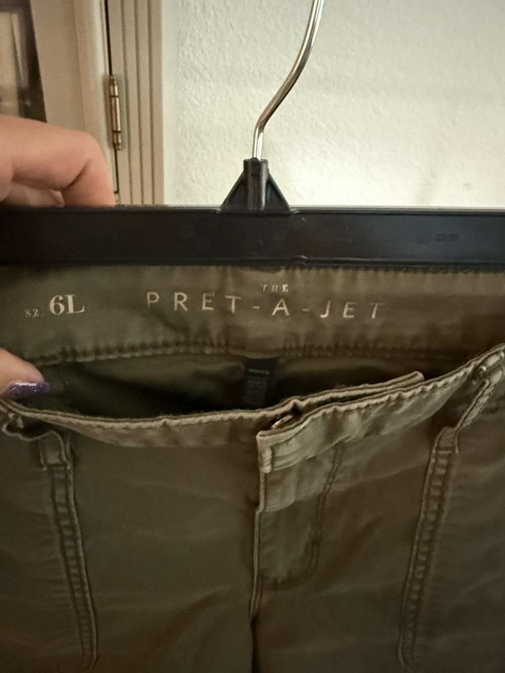 White House Black Market Olive Green Pret-A-Jet Ankle Pants